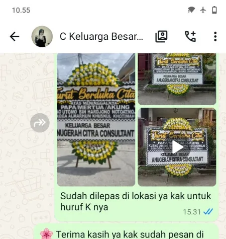 Pengiriman Papan Bunga Duka Tebet Barat
